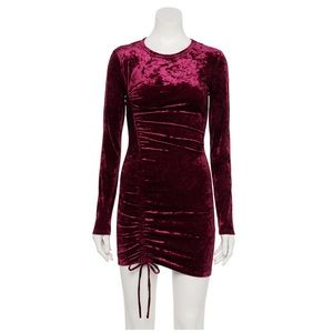 NWT Live To Be Spoiled Ruched Asymmetrical Front Bodycon Dress Juniors Size XL